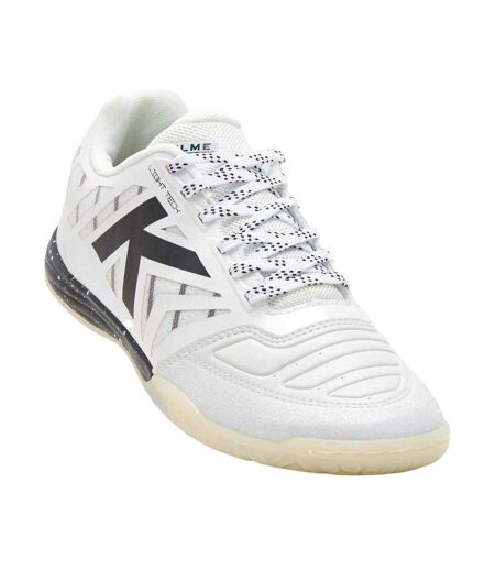 Mens All In Black Flat Trainers White Black Kelme