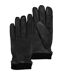 Isotoner Gants homme tatciles, en cuir de chèvre, doublés imitation micro- imitation fourrure-2