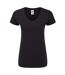 T-shirt Iconic Femme Noir Fruit Of The Loom-1