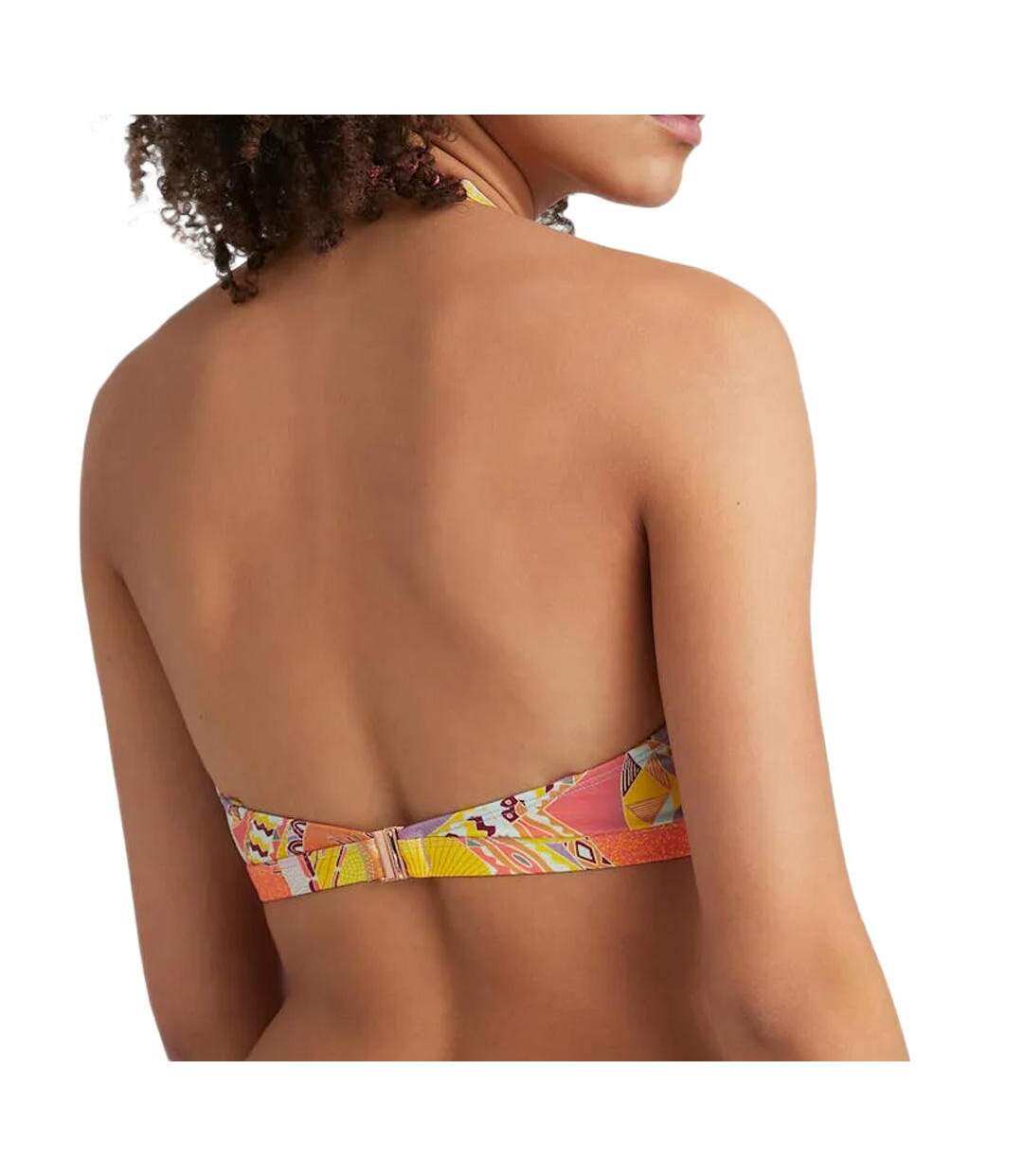 Haut de maillot de bain mauve/jaune femme o'neill panama-2