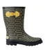 Womens/ladies Orla Kiely Spinning Flower Mid Calf Wellington Boots Olive Regatta-3