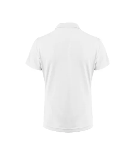 Womens/ladies Smash Polo Shirt White Printer RED