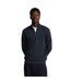 Sweat À Col Montant Zippé Motif/style Logo Brodé Homme Bleu Marine Foncé Lyle & Scott-4
