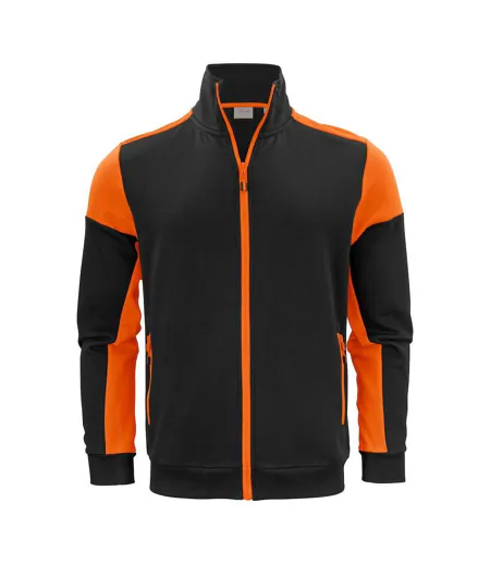 Mens Sweatshirt Black Orange Printer PRIME