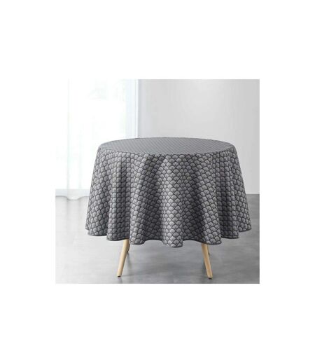 Nappe Ronde Imprimée Art Chic 180cm Anthracite