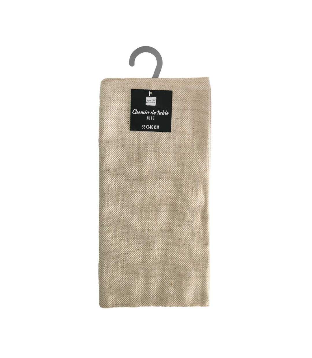 Chemin de Table en Jute Tessi 35x140cm Beige-4