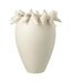 Vase Déco en Argile Budgie 40cm Blanc-1