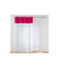 Rideau Voilage Phosphorescent Moonlight 140x240cm Fuchsia-1