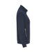 Womens/ladies French Terry Full Zip Jacket Navy Cottover-4