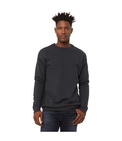Unisex Adult Fleece Drop Shoulder Sweatshirt Dtg Dark Grey Bella + Canvas