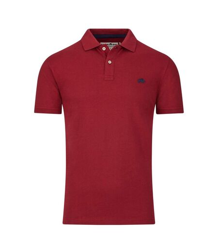 Polo bio classique pour hommes claret Raging Bull