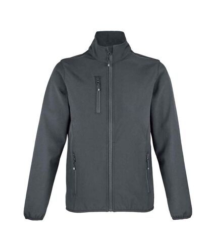 SOLS Womens/Ladies Falcon Softshell Recycled Soft Shell Jacket (Charcoal)