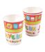 Lot de 6 Gobelets Jetables Joyeux Anniversaire 25cl Multicolore-1