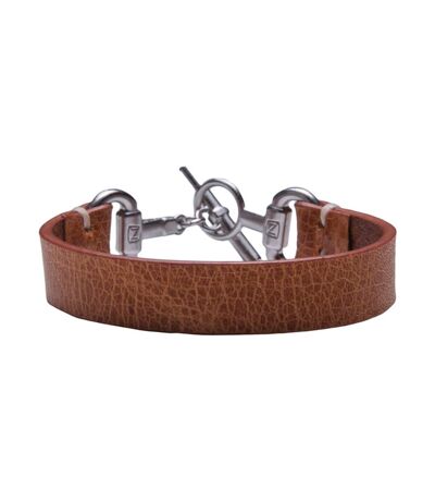 Noble Outfitters Snaffle Bit Leather Bracelet (Antique Brown) (One Size) - UTBZ259