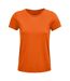 T-shirt Crusader Femme Orange SOLS-1