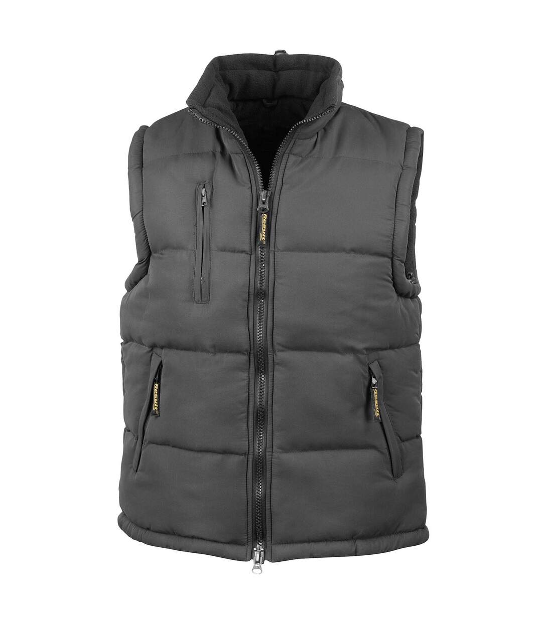 Unisex adult padded body warmer black Result-1