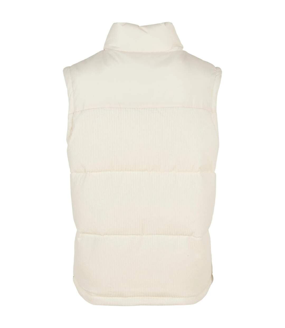 Mens cord gilet white sand Urban Classics-2