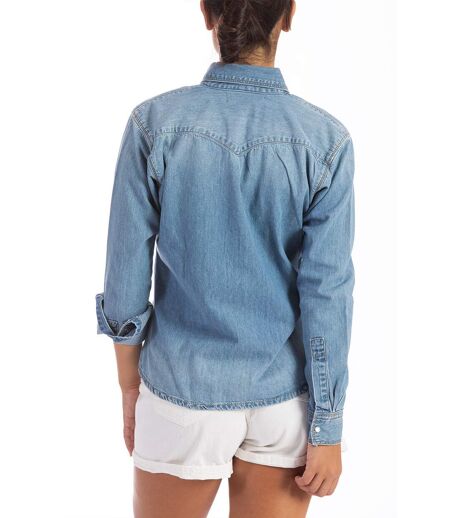 Chemise en denim bleached ROMMY