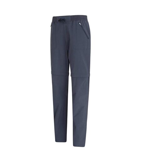 Womens/ladies Explorer Zip-off Hiking Trousers Navy Mountain Warehouse