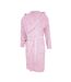 Womens/ladies terry towelling hooded robe lilac Forever Dreaming