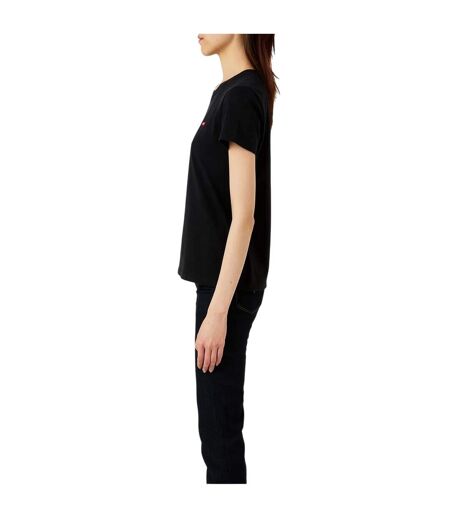 T-shirt Motif/style Aile De Chauve-souris Et Logo Femme Noir Levis