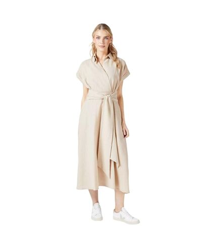 Robe mi-longue femme sable Principles