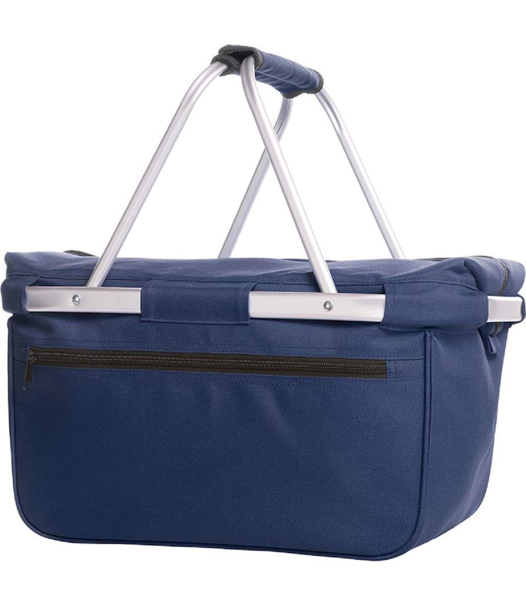 Panier pliable cabas courses - 1815015 - bleu marine-2