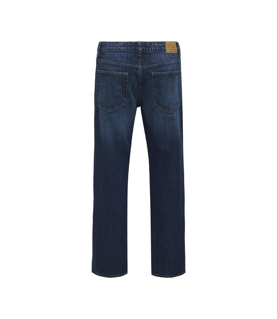 Jean droit bleu homme only & sons onsedge straight-2