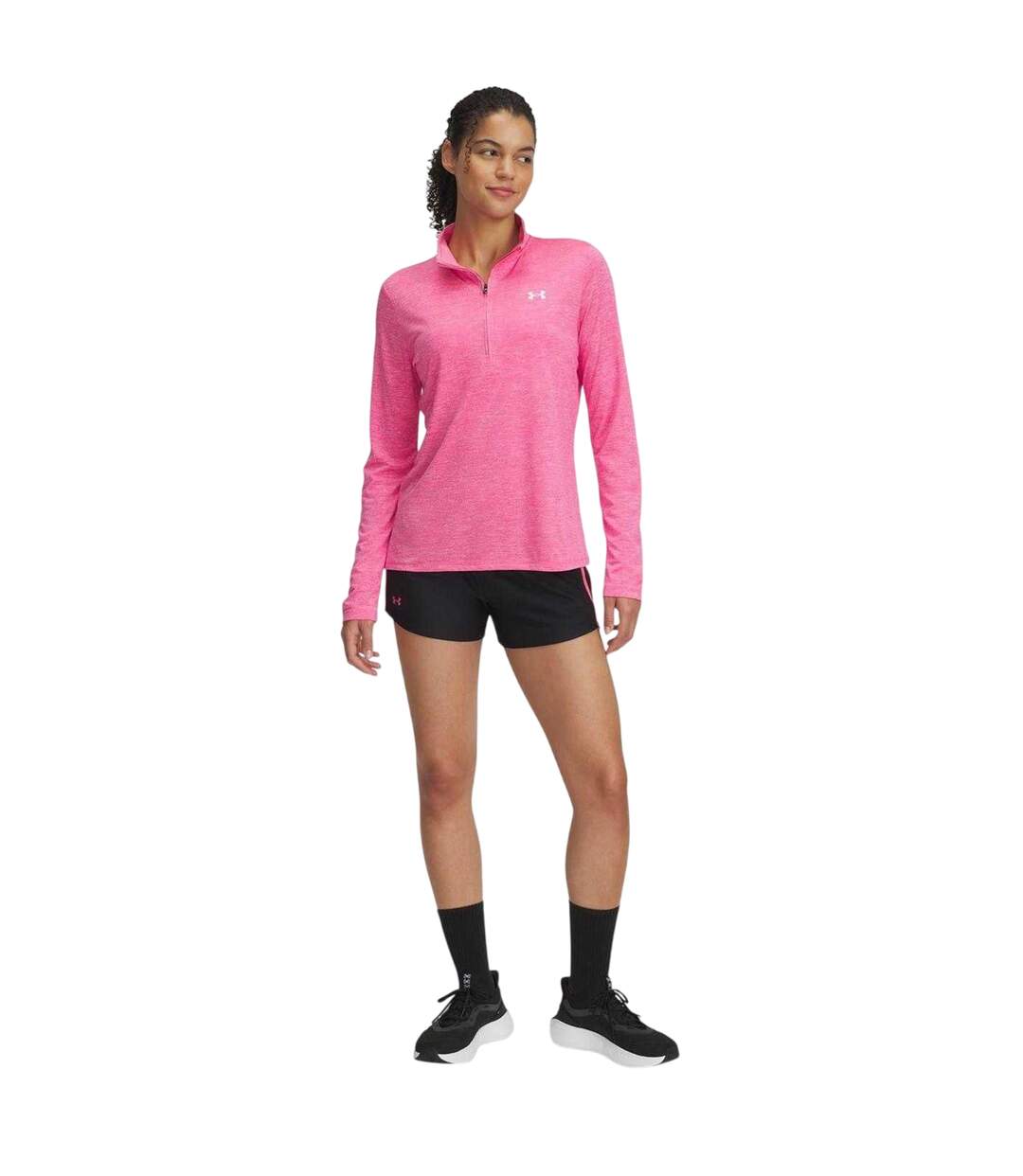 Womens/ladies Play Up Shorts Black Under Armour-1