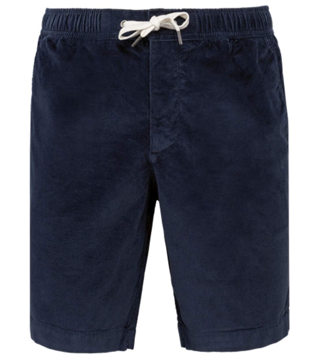 Short en velours côtelé - Homme - PATS742 - bleu marine-2