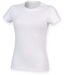 T-shirt col rond - Femme - SK121 - blanc