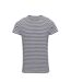 Asquith & fox - T-shirt rayé à manches courtes - Homme (Blanc / bleu marine) - UTRW6029