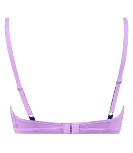 Womens/ladies Cotton Triangle Cups Bralette Lilac Adidas