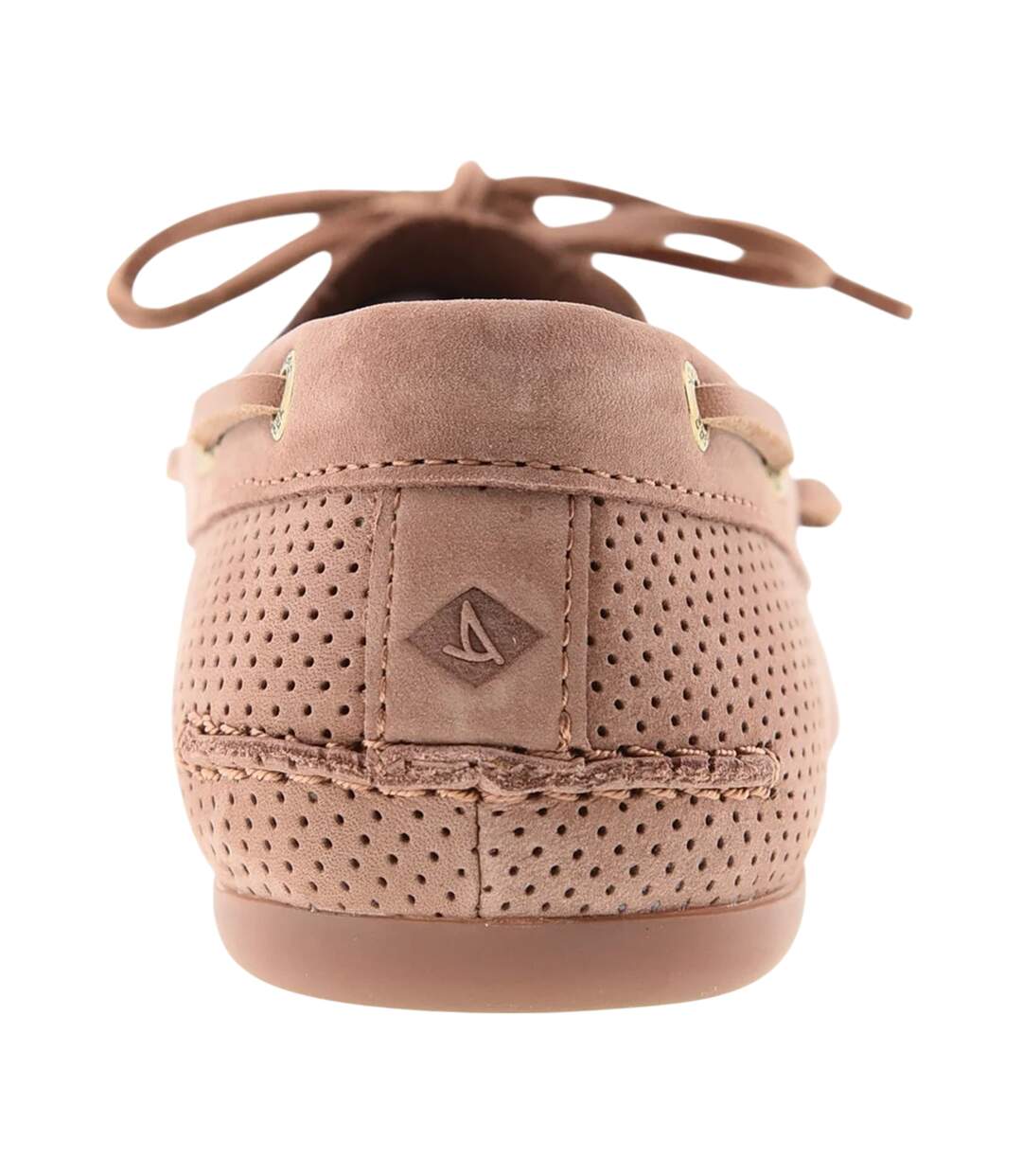 Womens/ladies Perforated Slim Boat Shoes Amaretto Sperry-2