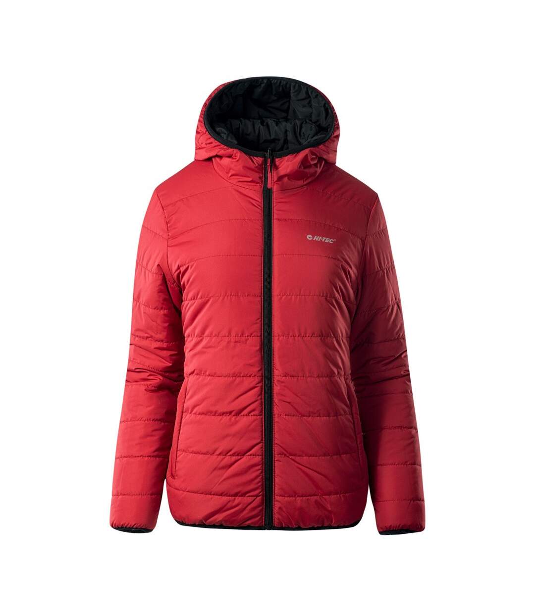 Womens/ladies Halden Padded Jacket Black Salsa Hi-Tec-3
