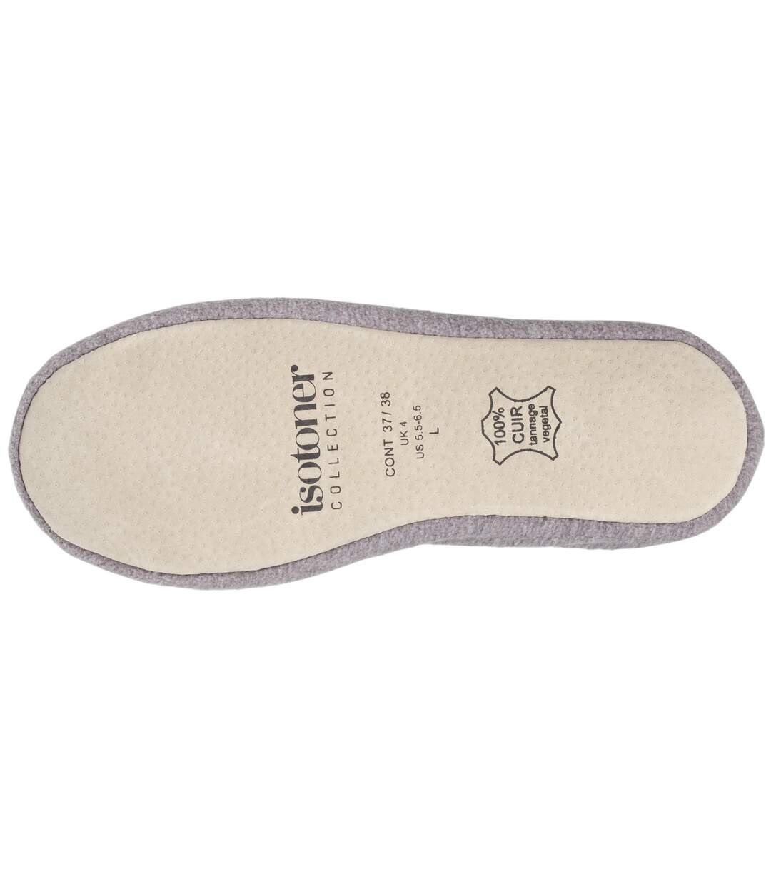 Isotoner Chaussons Ballerines femme grand nœud, en polaire recyclée-4