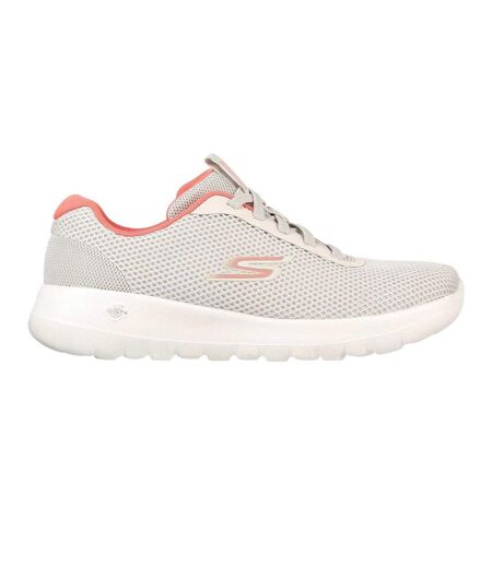 Baskets Motif/style Couleurs Vives Go Walk Joy Femme Blanc Cassé Rose Skechers
