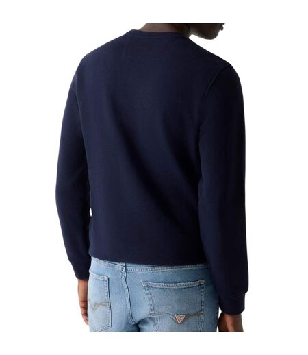 Sweat Motif/style Logo Homme Bleu Marine Foncé Guess