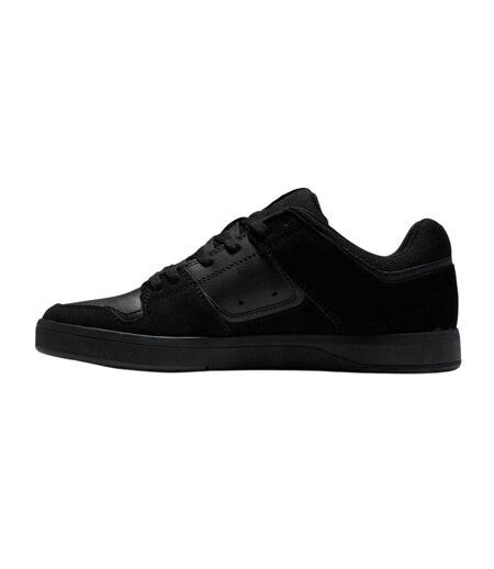 Mens Cure Basket Homme Flat Skate Shoes Triple Black DC