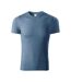 T-shirt Motif/style Peinture Adulte Vieux Bleu Malfini-1