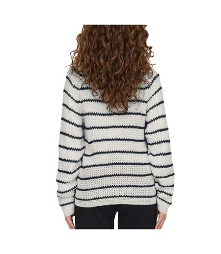 Pull blanc/noir femme jdy ellen - l