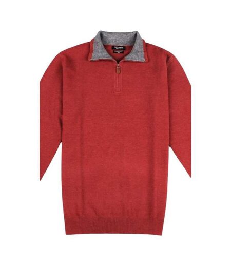 Pull homme manches longues - Col camionneur - Grande taille.