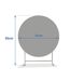 Table de jardin pliante ronde 4 places GREENSBORO - Argile-2