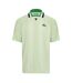 Mens Logo Collared Raglan Polo Shirt Green Lacoste-1