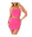 Womens/ladies Bodycon Mini Skirt Pink Missy Empire-1