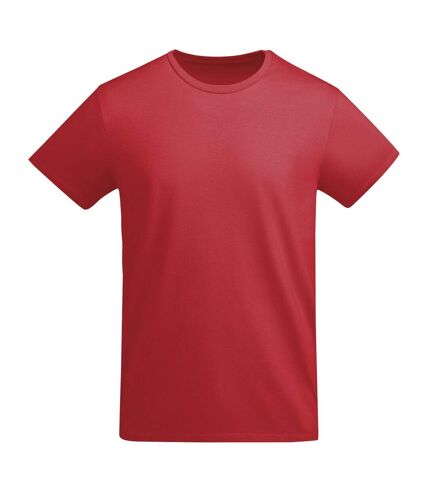 Roly Mens Breda Plain T-Shirt (Red)