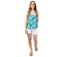 Top court en viscose AMORE bleu turquoise Coton Du Monde-1