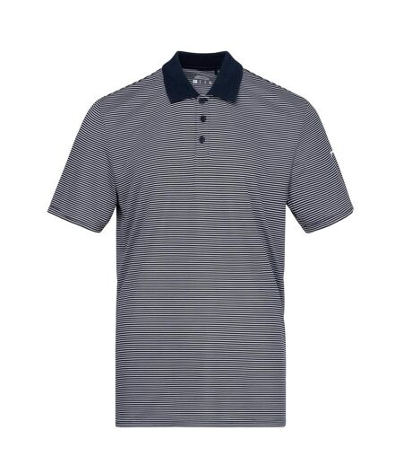Polo Golf Motif/style Micro-rayures Homme Bleu Marine Slazenger