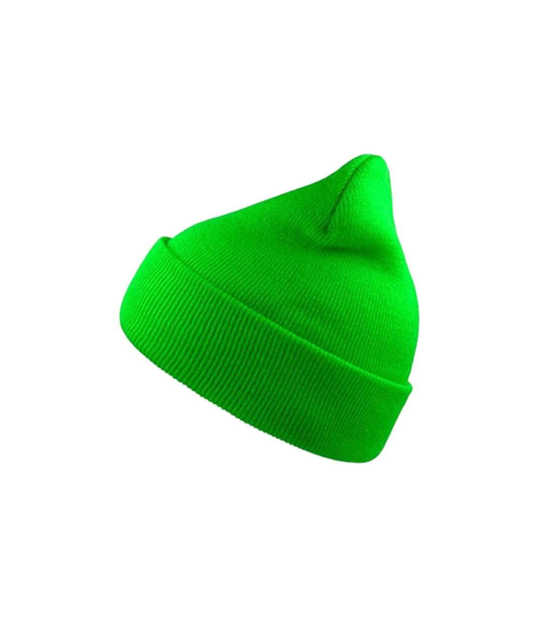 Bonnet avec revers wind mixte vert fluo Atlantis