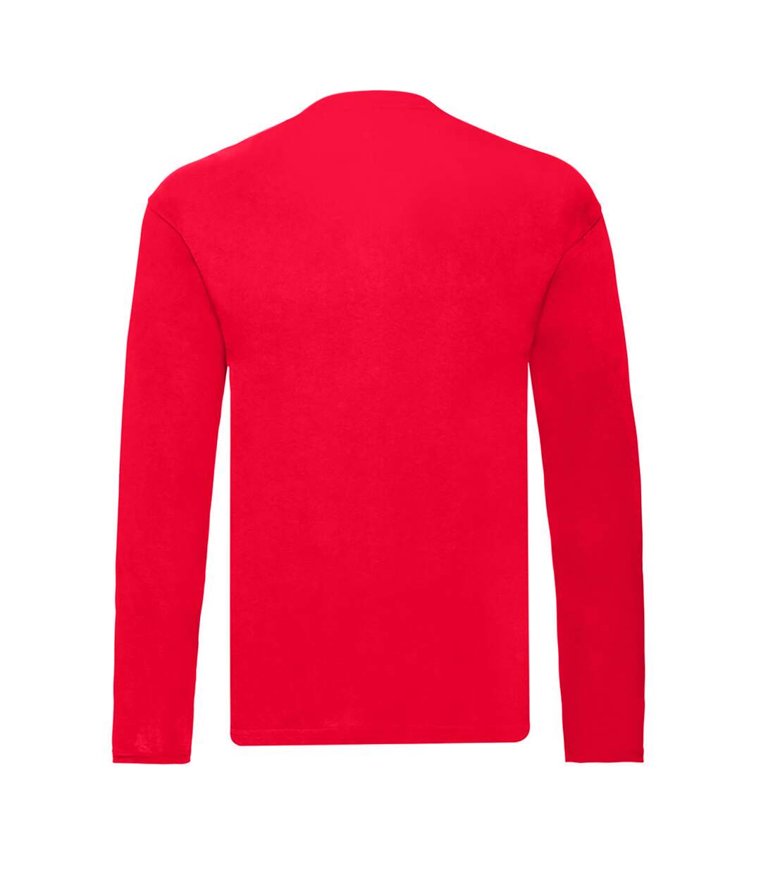 Fruit of the Loom Mens R Long-Sleeved T-Shirt (Red)